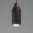 Maxim Lighting Pompeii 1 Light Single Pendant, Lava/Black