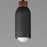 Maxim Lighting Pompeii 1 Light Single Pendant, Lava/Black