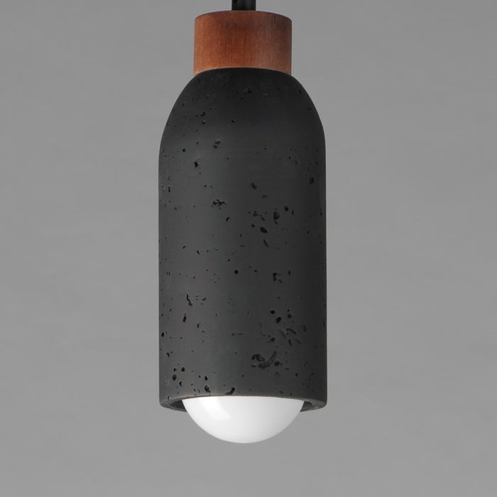 Maxim Lighting Pompeii 1 Light Single Pendant, Lava/Black