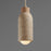 Maxim Lighting Pompeii 1 Light Single Pendant, Travertine/Oyster