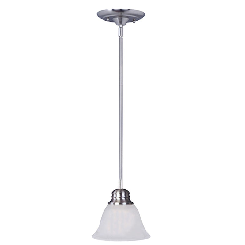 Maxim Lighting Malaga 1-Light Mini Pendant, Satin Nickel