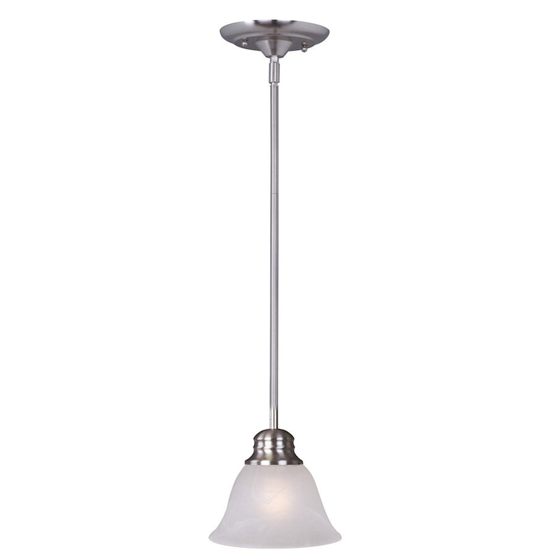 Maxim Lighting Malaga 1-Light Mini Pendant, Satin Nickel