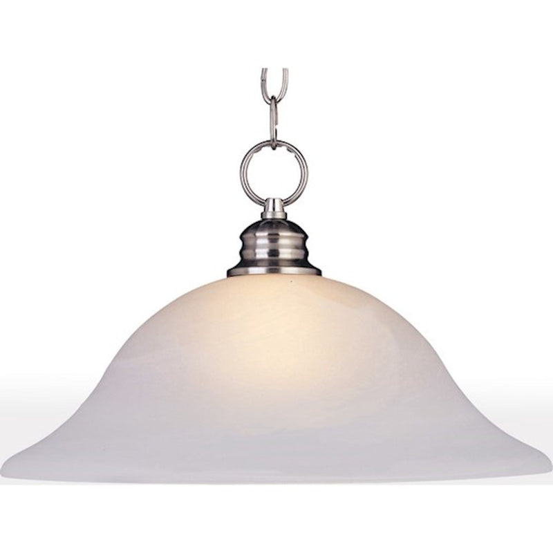 Maxim Essentials 1-Light Pendant, Satin Nickel