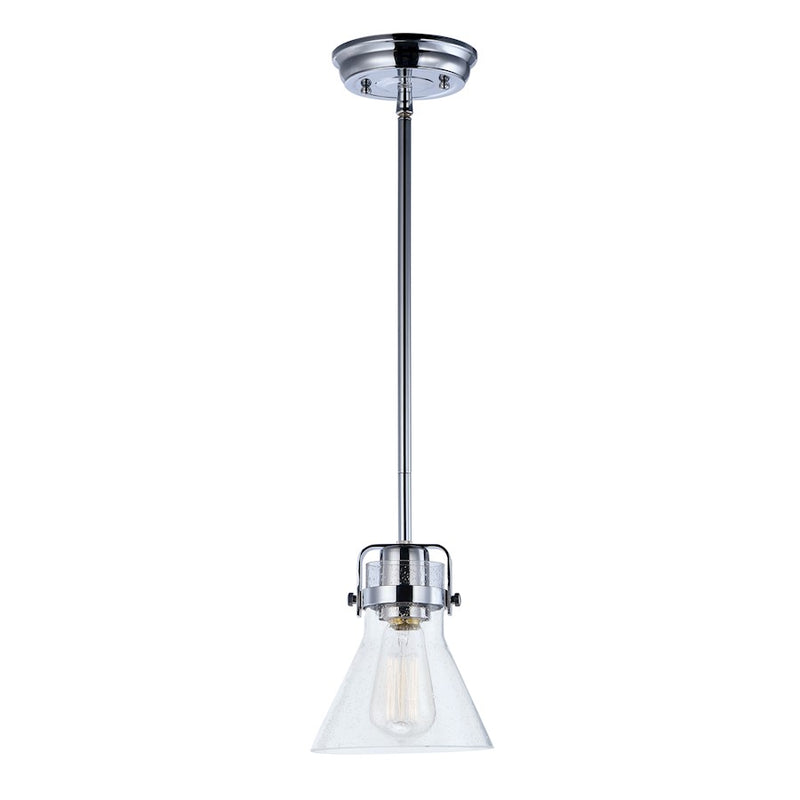 Maxim Lighting Seafarer 1-LT Pendant With Bulb, Polished Chrome
