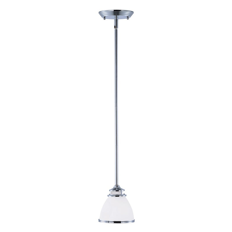 Maxim Lighting 7.5' x 5.5' Novus 1 Light Pendant, Polished Chrome/SW