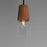 Maxim Lighting Carpenter 1Lt 6.5" Mini Pendant, Walnut/Black/Clear