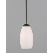 Maxim Lighting 9' x 5' Taylor 1 Lt Mini Pendant, Black/White