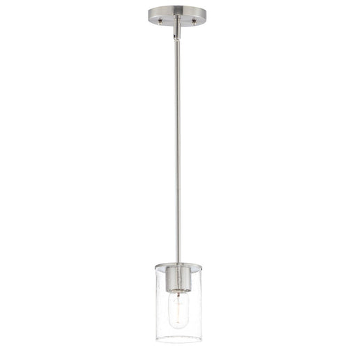 Maxim Lighting Sleek 1 Light Mini Pendant, Satin Nickel
