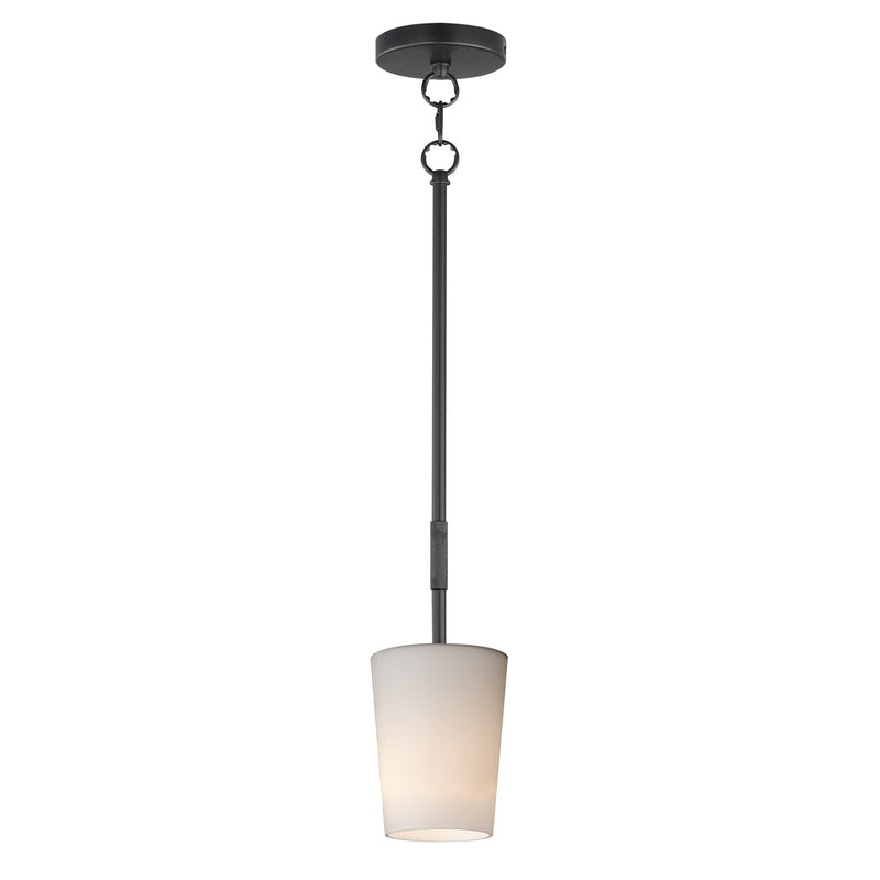 Maxim Lighting Durham 1 Light 10.5" Single Pendant, Black/White