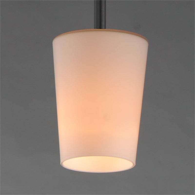 Maxim Lighting Durham 1 Light 10.5" Single Pendant, Black/White