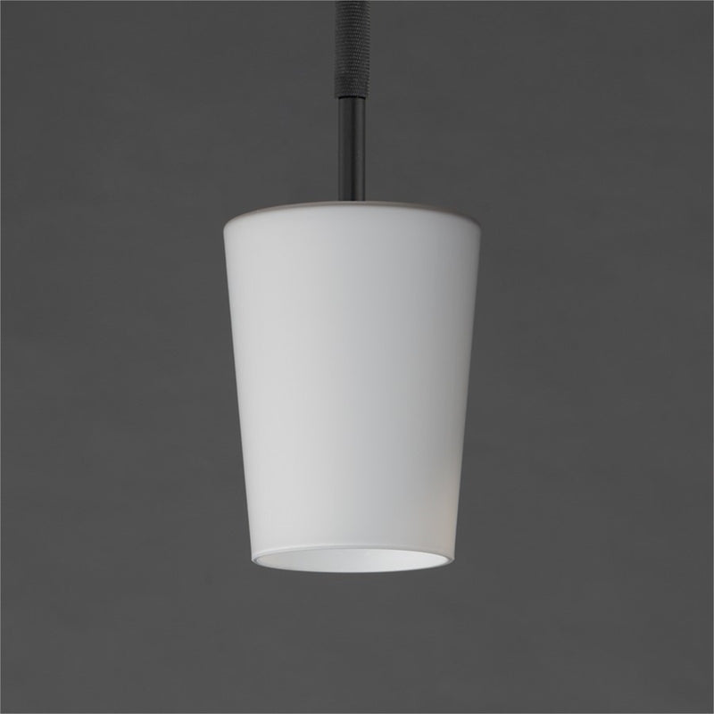 Maxim Lighting Durham 1 Light 10.5" Single Pendant, Black/White