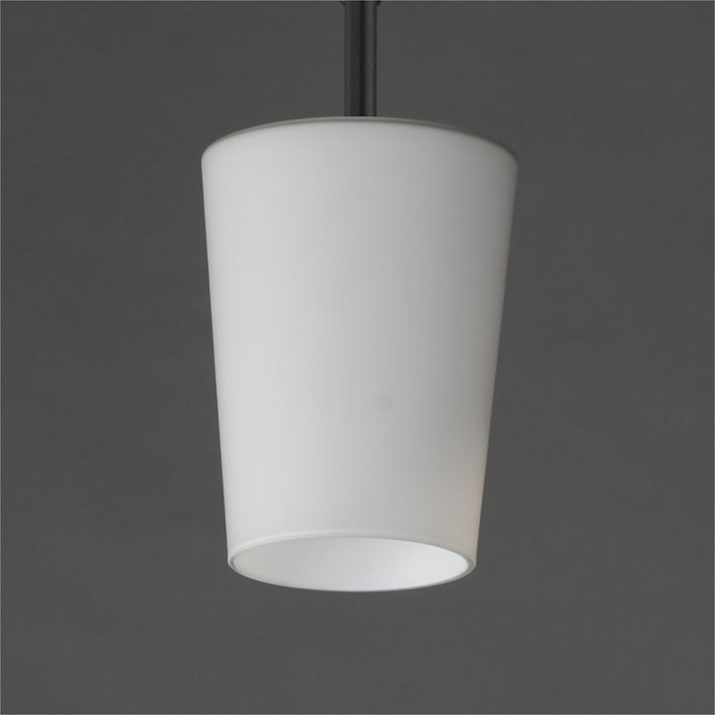 Maxim Lighting Durham 1 Light 10.5" Single Pendant, Black/White
