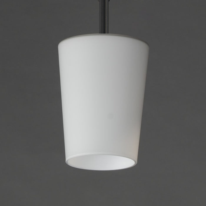 Maxim Lighting Durham 1 Light 10.5" Single Pendant, Black/White
