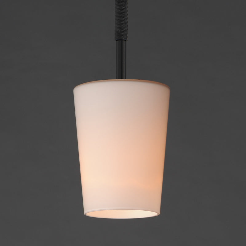 Maxim Lighting Durham 1 Light 10.5" Single Pendant, Black/White