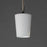 Maxim Lighting Durham 1Lt 10.5" Single Pendant, Satin Nickel/White