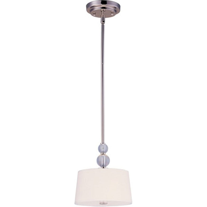 Maxim Lighting Rondo 1-Light Mini Pendant Polished Nickel