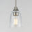 Maxim Lighting Hudson 1 Light 8" Mini Pendant, Satin Nickel/Clear