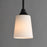 Maxim Lighting Hudson 1 Light 8" Mini Pendant, Black/Satin White