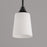 Maxim Lighting Hudson 1 Light 8" Mini Pendant, Black/Satin White