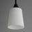 Maxim Lighting Hudson 1 Light 8" Mini Pendant, Black/Satin White