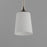 Maxim Lighting Hudson 1Lt 8" Mini Pendant, Satin Nickel/Satin White