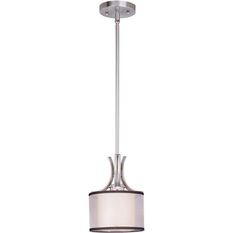 Maxim Lighting Orion 1-Light Mini Pendant Satin Nickel