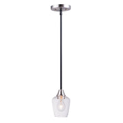 Maxim Lighting Goblet-Mini Pendant, Black/Satin Nickel