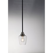Maxim Lighting Goblet-Mini Pendant, Black/Satin Nickel