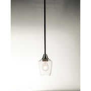 Maxim Lighting Goblet-Mini Pendant, Black/Satin Nickel