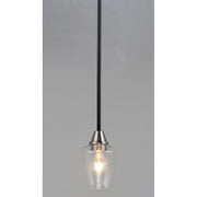 Maxim Lighting Goblet-Mini Pendant, Black/Satin Nickel