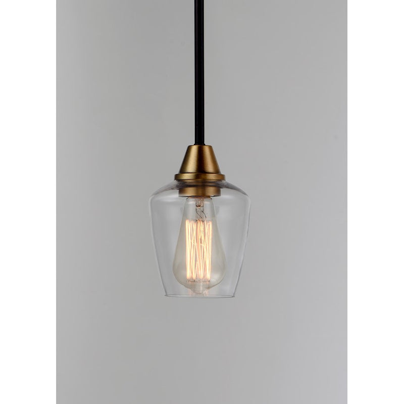 Maxim Lighting Goblet-Mini Pendant, Bronze/Antique Brass