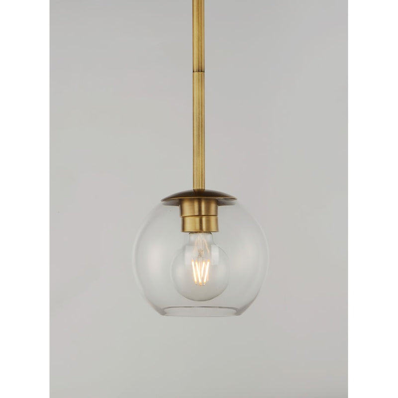 Maxim Lighting Branch 1-Light Mini Pendant, Natural Aged Brass