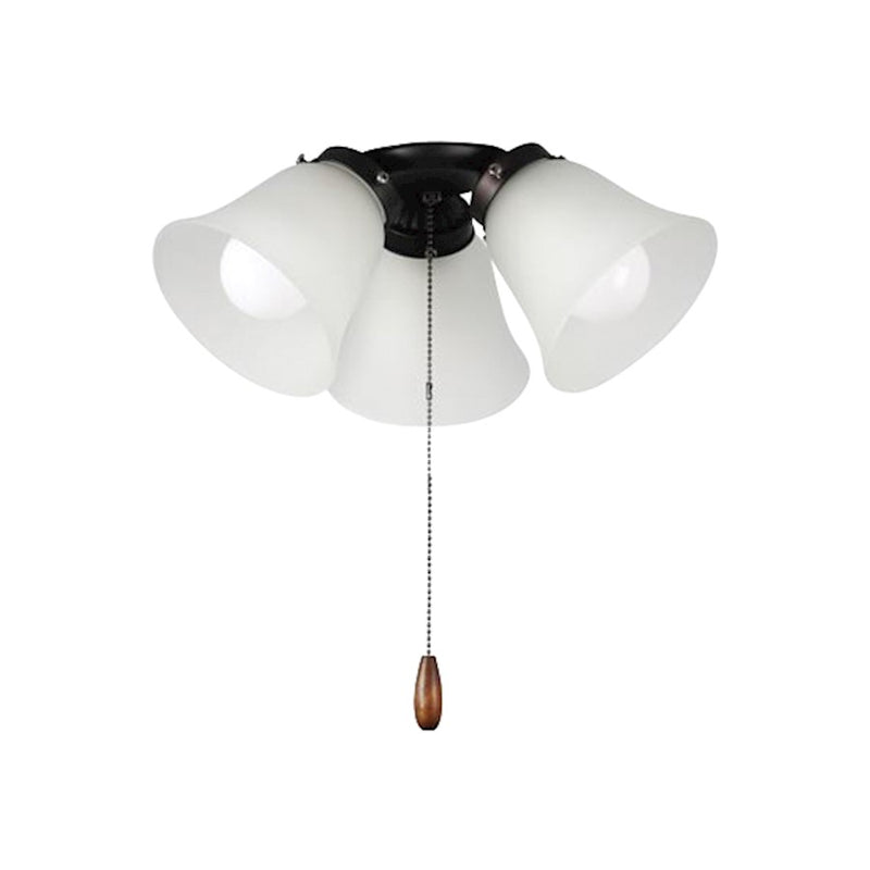 Maxim Lighting 3 Light Ceiling Fan Light Kit/MB Socket, Bronze/Marble