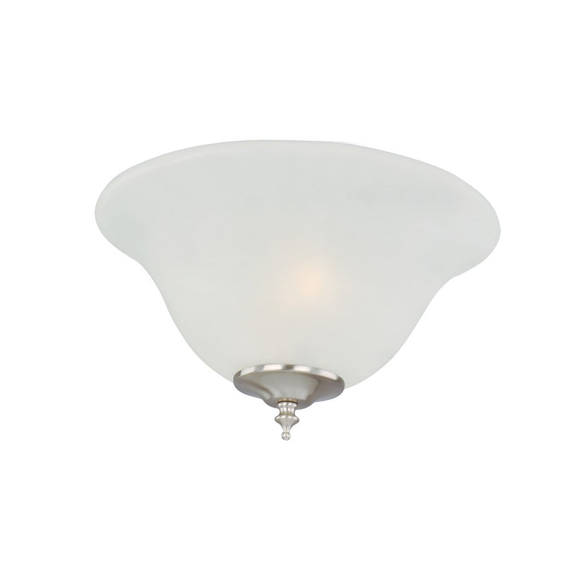 Maxim Lighting 2 Light Ceiling Fan/Light Kit, Nickel/Frosted