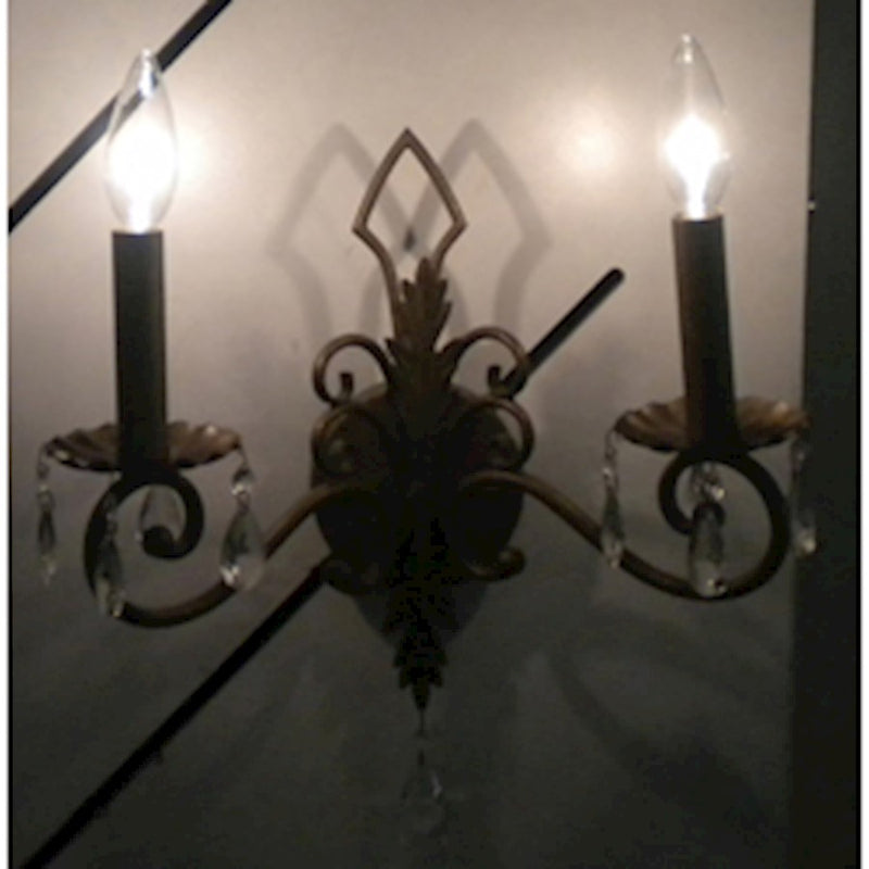 Maxim 2-Light Wall Light Mount, Etruscan Gold