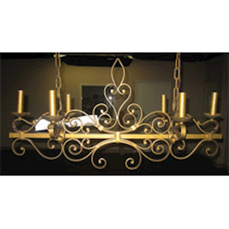Maxim Lighting 6-Light Chandelier Etruscan Gold