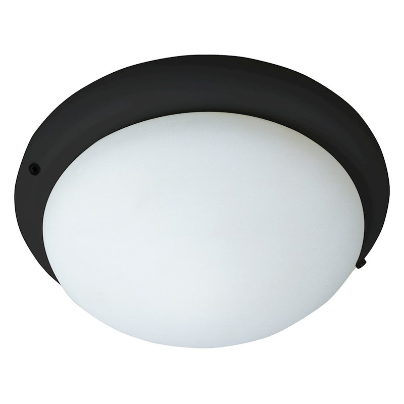 Maxim Lighting 1-Light Ceiling Fan Light Kit, Black/Satin White