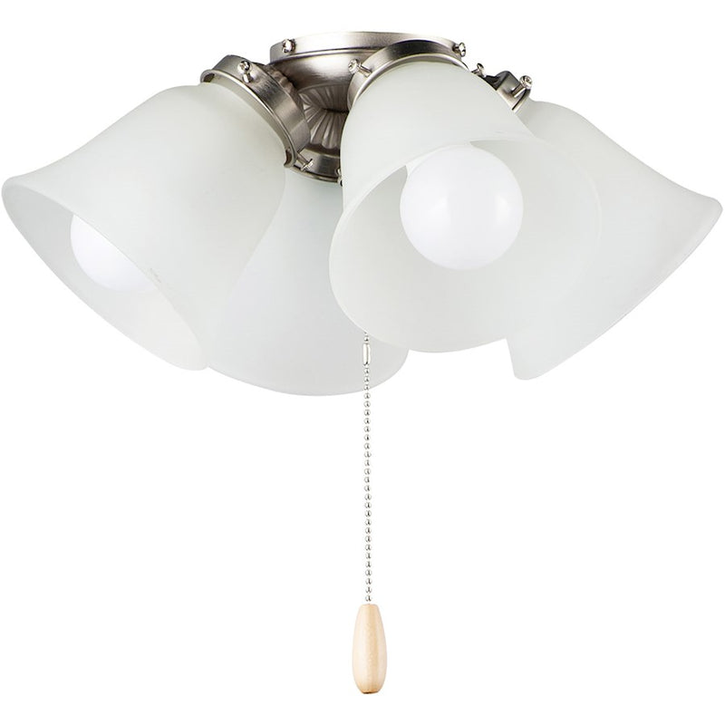 Maxim Lighting 4-Light LED Ceiling Fan Light Kit, Satin Nickel