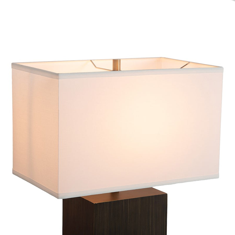 Nova California Zen 28in 2-Light Table Lamp | Modern Ebony and Weathered Brass | Living Room & Bedroom | 16 x 10 x 28 in | Model 100284BG