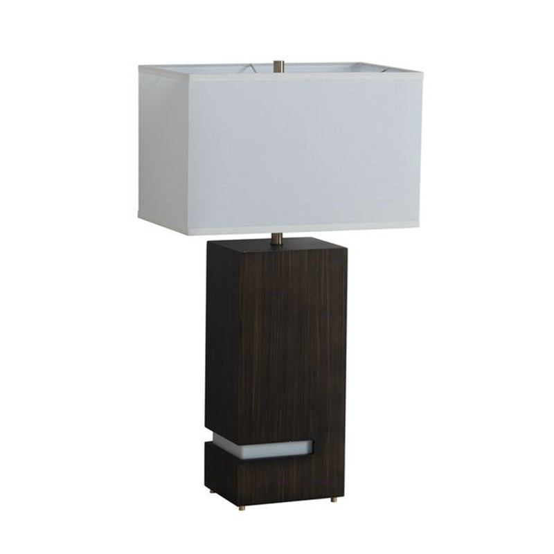 Nova California Zen 28in 2-Light Table Lamp | Modern Ebony and Weathered Brass | Living Room & Bedroom | 16 x 10 x 28 in | Model 100284BG