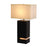 Nova California Zen Standing 2Lt Table Lamp, Espresso/Nickel/White - 100284DB