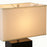 Nova California Zen Standing 2Lt Table Lamp, Espresso/Nickel/White