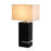 Nova California Zen Standing 2Lt Table Lamp, Espresso/Nickel/White