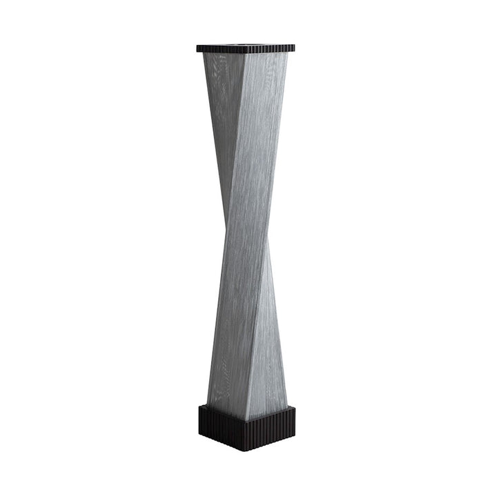 Nova California Torque 3 Light Floor Lamp, Ebony/Silver