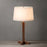 Nova California Swiss Cross 1 Light Table Lamp, Walnut/Brass/White