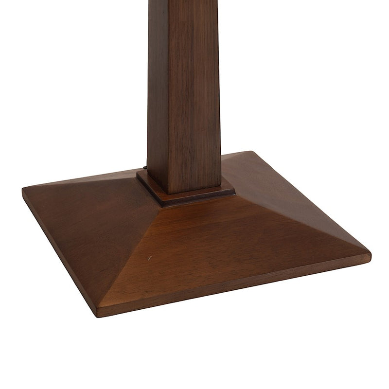 Nova California Taper 31in 1-Light Table Lamp | Mid-Century Dark Walnut Wood and Weathered Brass | Living Room & Bedroom | Model 1010251DW