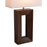 Nova California Julie Standing 1Lt Table Lamp, Walnut/Brass/White