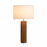 Nova California Tambo 1 Light Table Lamp, Ash Wood/Brass/White - 1010832LW