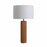 Nova California Tambo 1 Light Table Lamp, Ash Wood/Brass/White