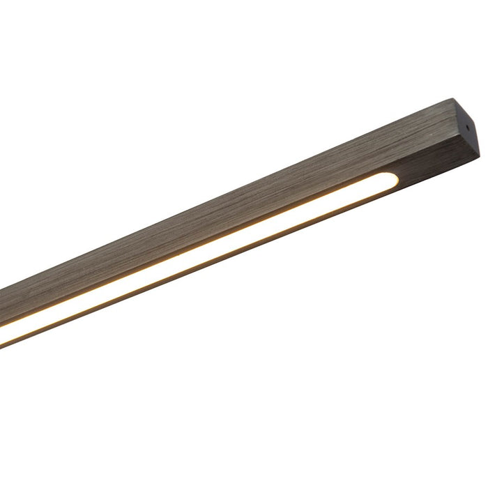 Nova California Port 35" Table Lamp, Charcoal Gray Wood/Nickel